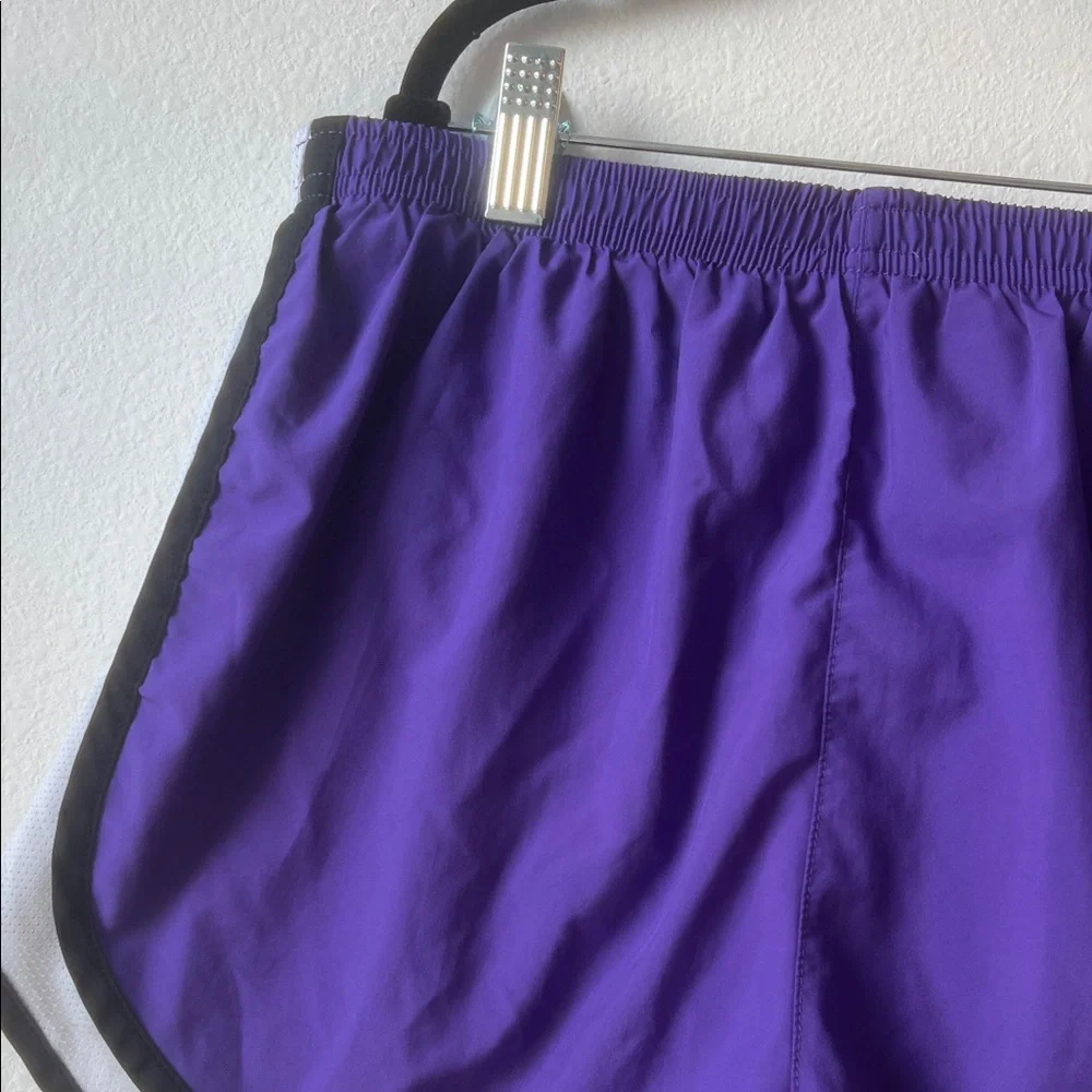 Nike Women's Athletic Shorts in Purple and Black - Picture 4 of 4